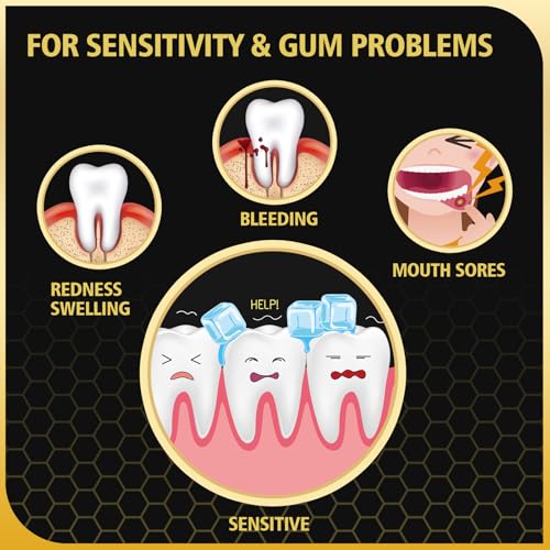 3PCS Bee Wasp Venom Toothpaste for Sensitivity and Gums Problems -Oral Care, Redness & Swelling Gums, Bad Breath, Plaque -3.7 OZ Black - 3pcs