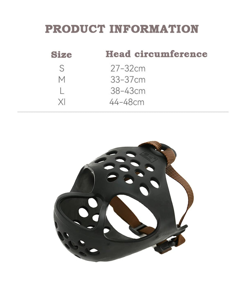 Muzzle with short snout-French Bulldog-adjustable-anti-bite, anti-bark L - BeesActive Australia