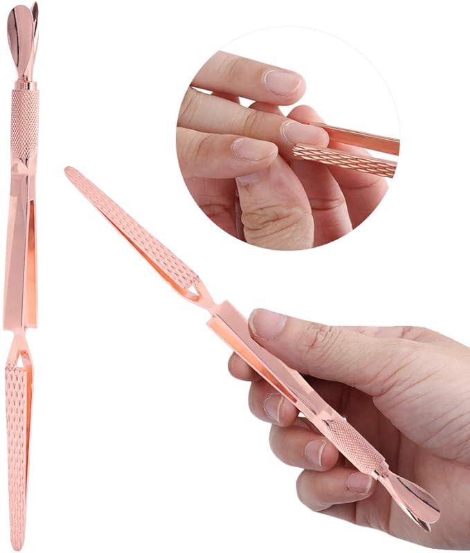 2 in 1 Nail Tool, Nail Tip, Stainless Steel, X-Shaped, Tweezers, Nail Seal, Anti-Slip, Nail Shaping Clip, Gel Nail Removal, Convenient Tool for Professional Use, Nail Off Pinching Tool, - BeesActive Australia