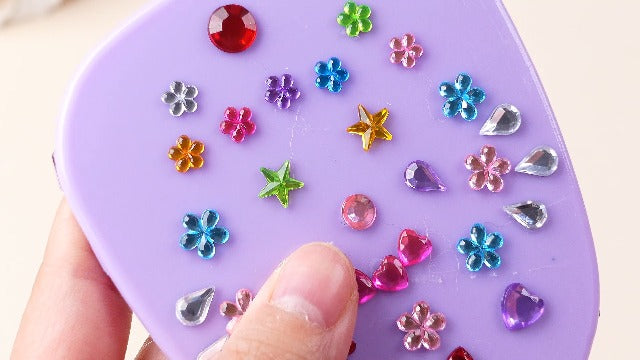 Wonderjune 24 Pcs Hand Mirror Craft Kit for Girl, Back to School Party Gift