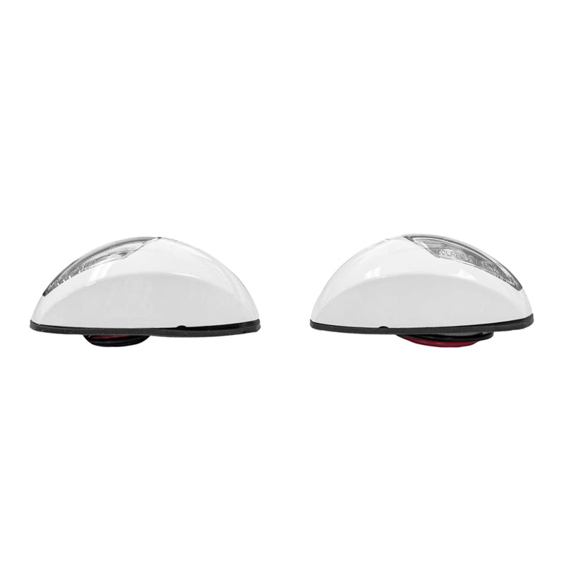 Pactrade Marine Boat Navigation Lights Red and Green LED Side Lights (Vertical Mount) - 2 NM White Housing | Green Starboard Red Port Navigation Lights for Boats LED 2 NM Model - White - BeesActive Australia