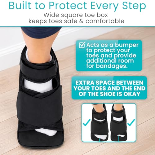 Vive Post Op Shoe - Lightweight Medical Walking Boot with Adjustable Strap Small