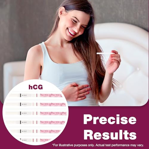 easy@Home Pregnancy Test Strips, 60 Pack with Premom App 60 Count (Pack of 1)