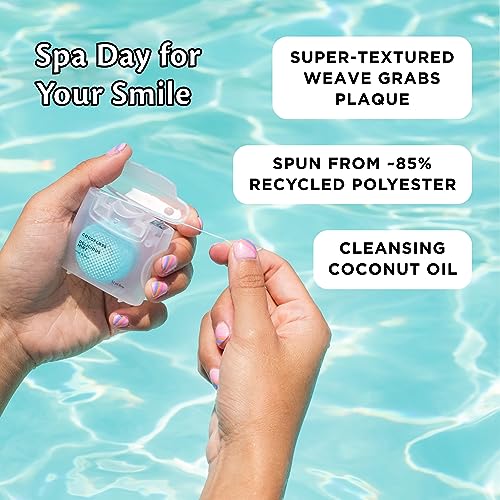 Cocofloss Woven Dental Floss, Favorites Sampler, Dentist-Designed Oral Care with Coconut Oil, Waxed, Vegan, Kid-Friendly, 1 Mint (33 yd), 2 Travel in Coconut, Strawberry (8 yd) 33 Foot (Pack of 3)