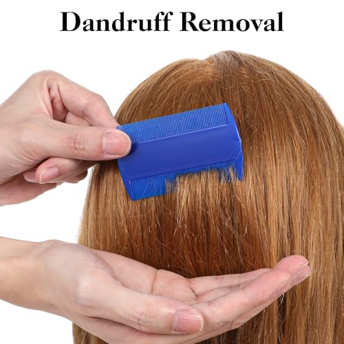 4 Pcs Lice Combs Double Sided Fine Tooth Comb Lice Comb For Dandruff Removal Thick Hair Tooth Head Nit Hair Combs For Adults Kids And Pet's Remove Head Lice Nits Fleas(4 Colors) Drak