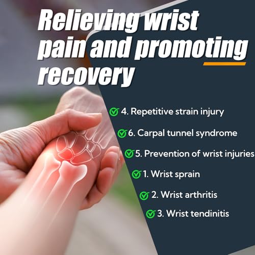 VZZNN 4 Pack Wrist Brace Support for Carpal Tunnel