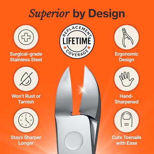 Fox Medical Equipment Professional Toenail Clippers for Thick Toenails
