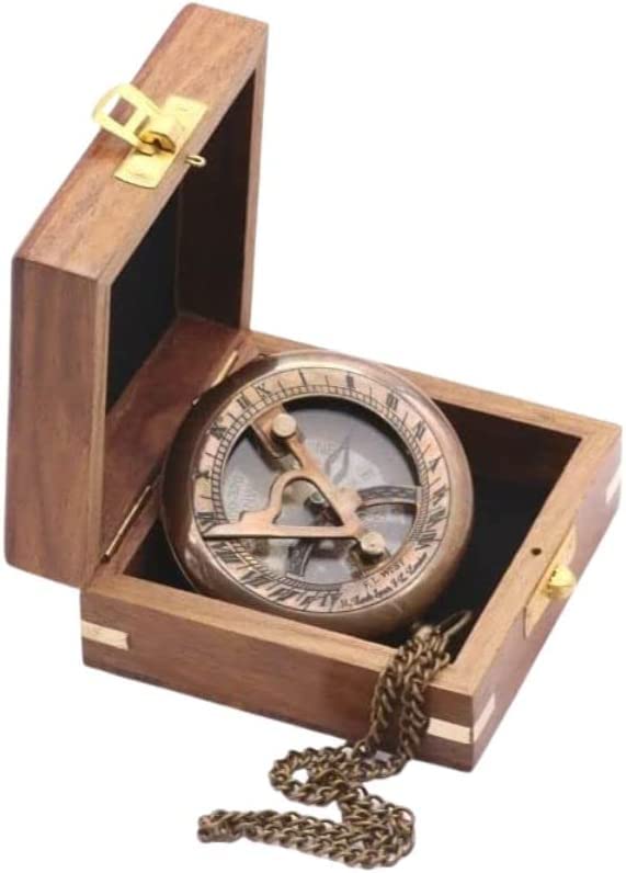 Compass – Brass Directional Vintage Compass Engraved with “Find Your Way Back to Home” Inspirational Gifts for Women/Men Baptism 2026 Communion Christian Motivational Quote Way Back To Me - Wood Box