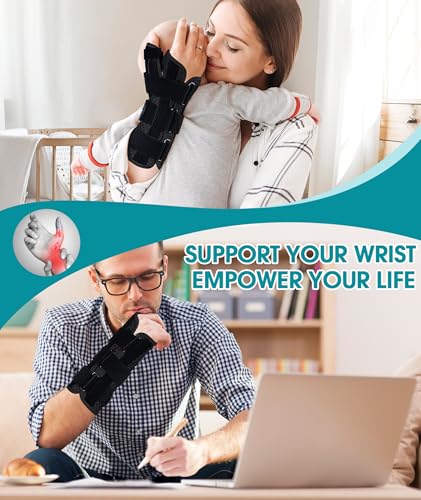 Oyakin Carpal Tunnel Wrist Brace Night Support, Thumb Brace for Men Women Right Hand-Black Small/Medium(1 piece)
