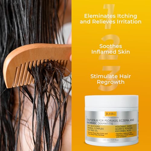 Anti Fungal Pre Shampoo Scalp Scrub for Psoriasis & Eczema, 7.7 Fl Oz