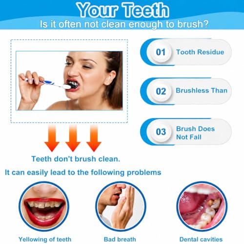 U-Shaped Electric Toothbrush for Adults, Ultrasonic Automatic Toothbrush, 360° All-in-One Cleaning, Rechargeable Hands-Free Design, IPX7 Waterproof White