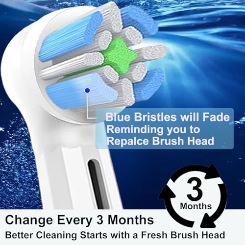 IO Toothbrush Replacement Head, Fit Oral B IO Series 2 Electric Toothbrushe 6white+6black 12PCS