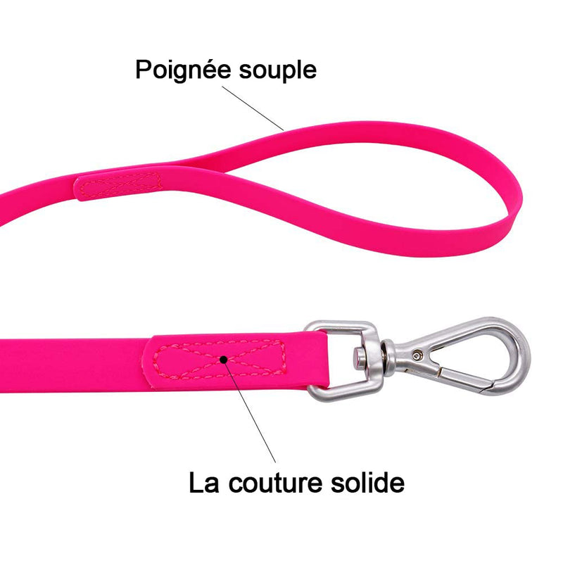 Waterproof Dog Training Leash 50FT 30FT 15FT 10FT 5FT Heavy Duty Recall Long Lead for Large Medium Small Dogs (30FT, Pink) - BeesActive Australia
