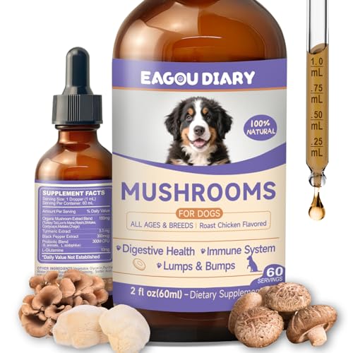 Pumpkin for Dog Supports Digestion, Gut Health - Mushroom for Dogs with Turkey Tail Mushroom for Dogs, Lion’s Mane, Shiitake