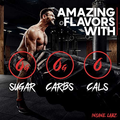 Insane Labz Psychotic Gold, High Stimulant Pre Workout Powder, Extreme Lasting Energy Focus, Pumps and Endurance with Beta Alanine, DMAE Bitartrate, NO Booster (35 Servings, Watermelon) 7.1 Ounce (Pack of 1)