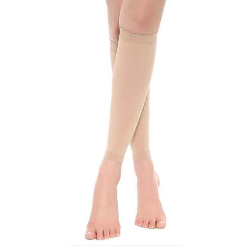 Women's Medical Compression Stockings 15-20mmhg Socks Calf Sleeve Nude - BeesActive Australia
