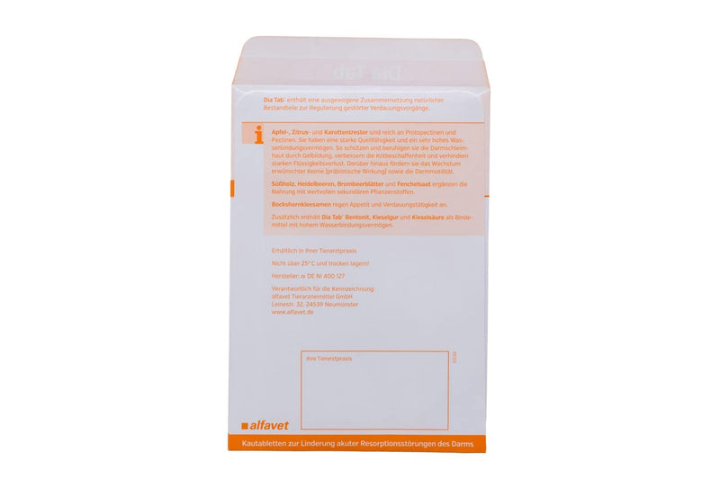 Alfavet Dia Tab chewable tablets for diarrhea for dogs and cats - bundle - 15 x 5.5g - BeesActive Australia