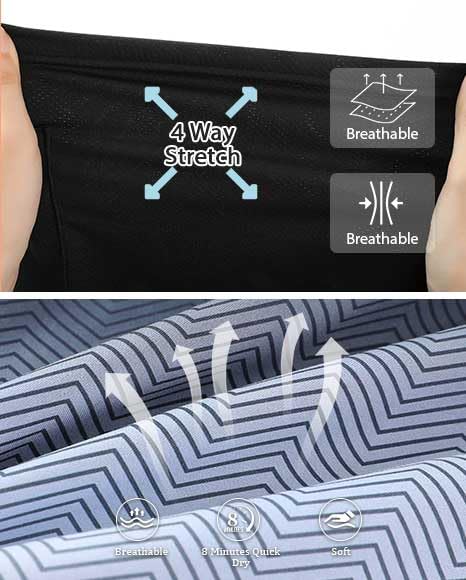 westwolf Men's Swim Trunks with Compression Liner 9" Quick Dry Board Shorts B Black White 3X-Large - BeesActive Australia
