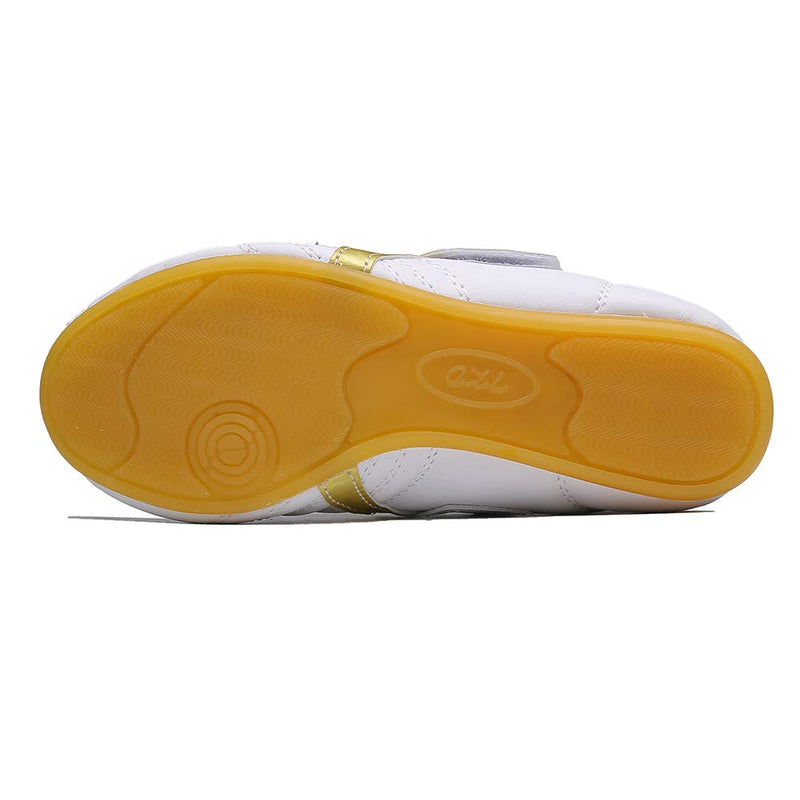 MSMAX Art Taekwondo Shoes Light Weight Boxing Karate Kung Fu Tai Chi Sneakers 10.5 Toddler White