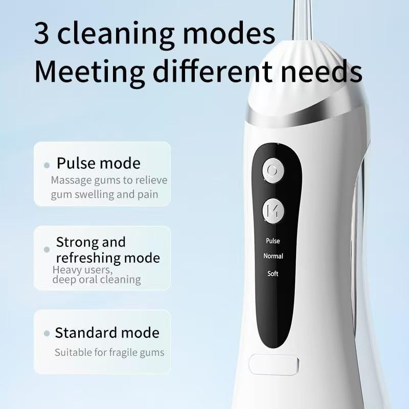 Cordless & Portable Water Flosser – Rechargeable Oral Irrigator for Teeth Cleaning for Braces, Implants & Gum Care