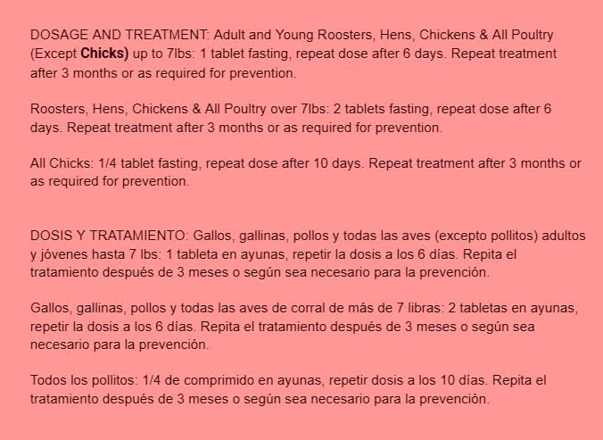 Farmalab Natural Dewormer Internal & External 100 Tabs Poultry - Vitamin for Poultry Rooster Hen Chicken Baby Chick, hens - BeesActive Australia