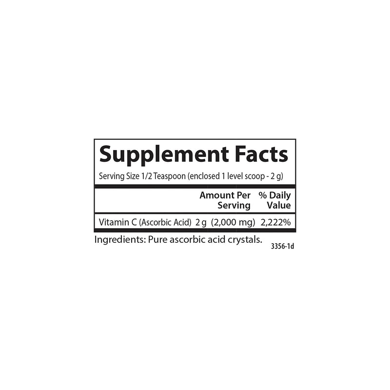 Carlson Labs Non GMO Vitamin C Crystals, 6 Ounce | Add to Water or Smoothie 6 Ounce (Pack of 1)