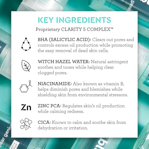 Bliss Clear Genius Clarifying Toner + Serum - 4.3 Fl Oz - Purifying Formula
