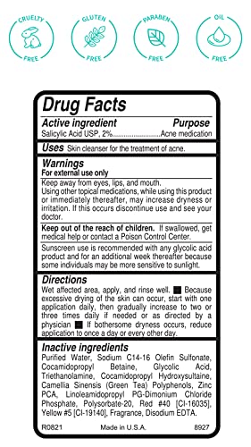Replenix Gly-Sal Deep Pore Facial Cleanser, Medical-Grade 5% Glycolic & 2% Salicylic Acid Oil-Free Face Wash for Acne-Prone Skin (6.7 fl. oz) 5% Glycolic Acid