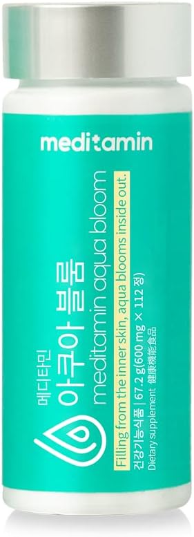 Meditamine Official Shop [Aqua Bloom] [Set of 3 x 28 Days] Superb Moisturizing! Up to 500 Dalton Collagen High Content Hyaluronic Acid Ultra Low Molecular Elastin! Skin Moisturizing! (1 Piece) - BeesActive Australia