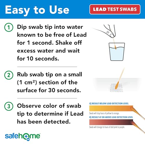 Safe Home® Lead in Solids Combo Test Kit – 10 DIY Swabs + Optional Testing at our EPA Certified Lab – Made in the USA for Homeowners & Contractors – (1 Pack) 1