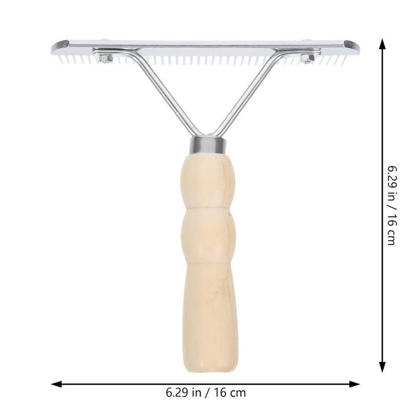 Horse Nail Rake Comb - Horse Hair Brush for Leather Mini Comb Leather Cleaning Brush Mane Comb Wood Handle Grooming Rake Horse Tail Horse Grooming Tool Practical Horse Hair Comb - BeesActive Australia