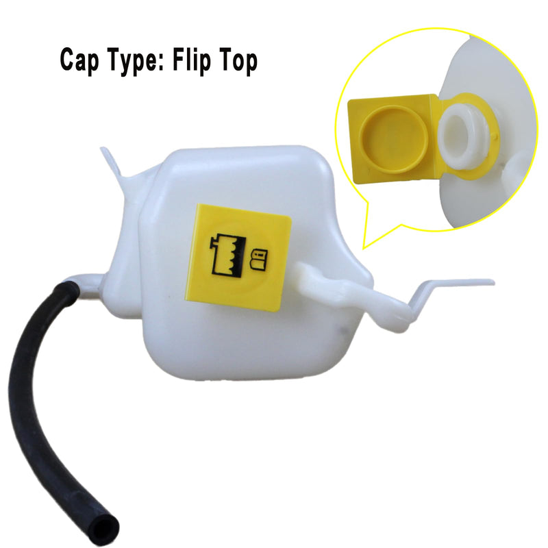 5058156AI Front Coolant Reservoir Tank, Radiator Reservoir Tank with Cap Compatible with 2007-2012 Dodge Caliber L4 1.8L 2.0L 2.4L | 2007-2017 Jeep Compass, Patriot L4 2.0L 2.4L Replaces# 603-631 - BeesActive Australia