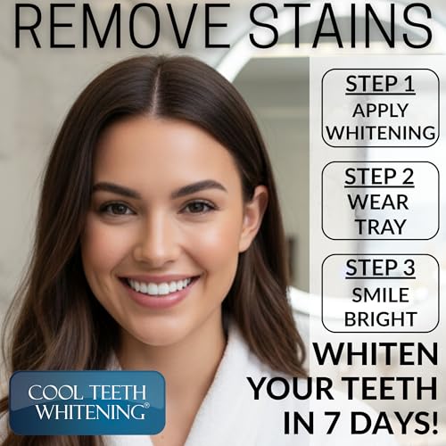 Pro Strength Teeth Whitening Gel Bundle 44% Carbamide Peroxide Gel with 5 Syringes & Moldable Whitening Trays (4 Pc) and Cases Enamel Safe, Removes Coffee Stains for a Bright White Smile