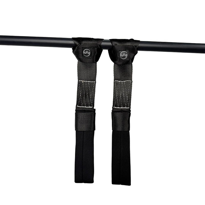 Suspension Trainer Straps - Premium Nylon Bodyweight Fitness Straps for Home & Gym Workouts, Comfortable & Safe with 540lbs Load, Black, Comes in Pairs - BeesActive Australia