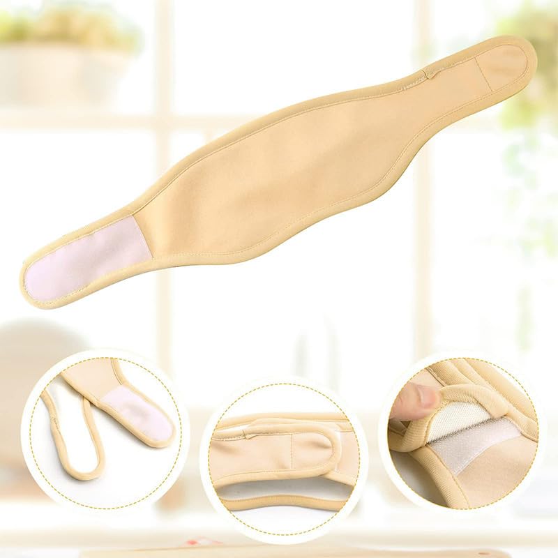 2 Pcs Trach Covers for Tracheostomy Tube Holder Adjustable Tracheostomy Supplies Dust- Proof Shield Neck Trach Cover Band Reusable Tracheostomy Care Kits for Men and Women (Black Beige) - BeesActive Australia