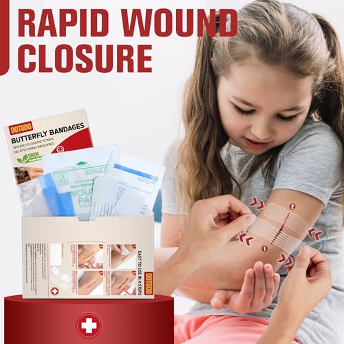 Emergency Wound Closure Strips - Dotodo 4PCS - (HSA or FSA Eligible)