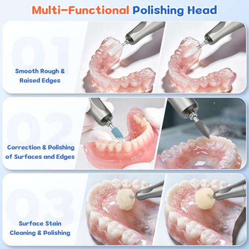 Cordless Mini Polisher Kit with 11 Heads, 35000 RPM,USB Rechargeable