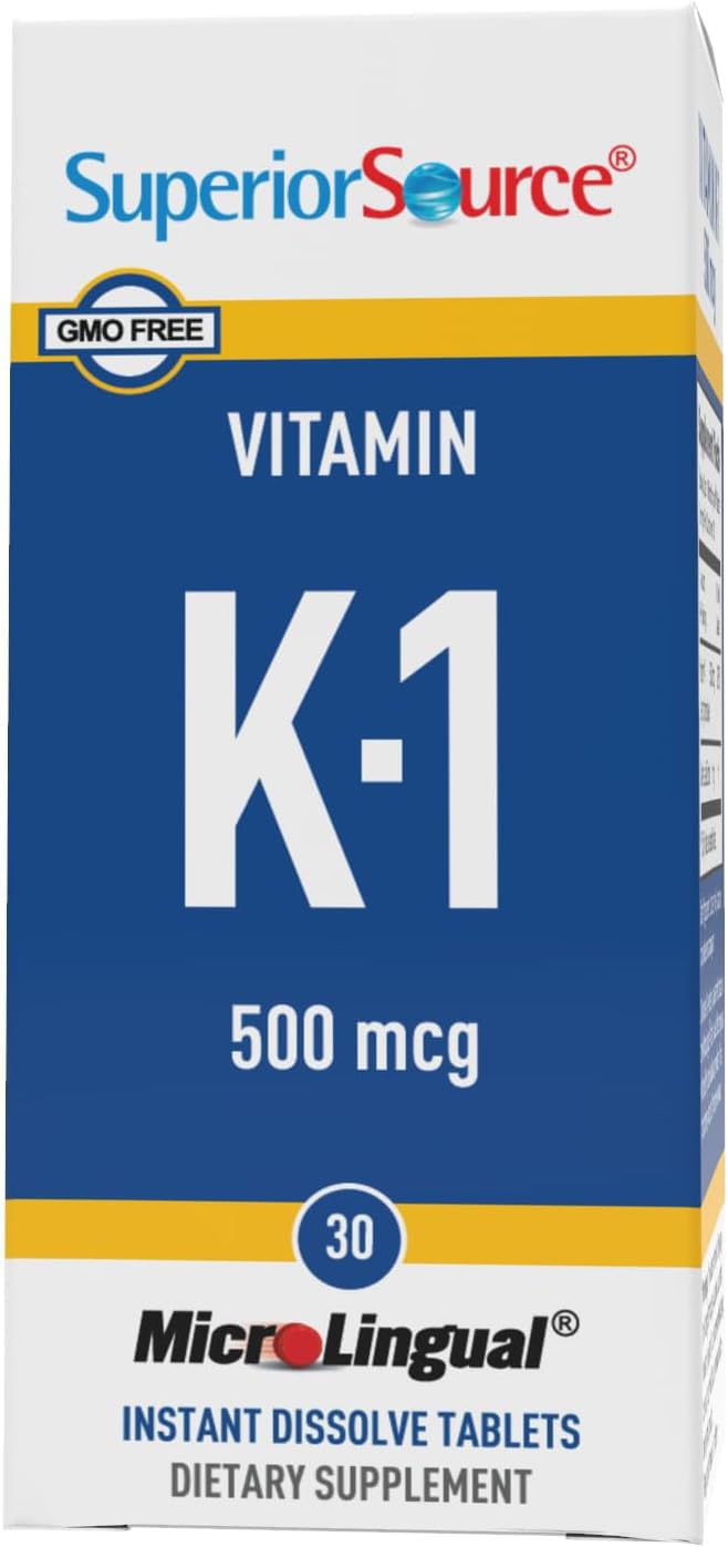 Superior Source Vitamin K1 500mcg - BeesActive Australia