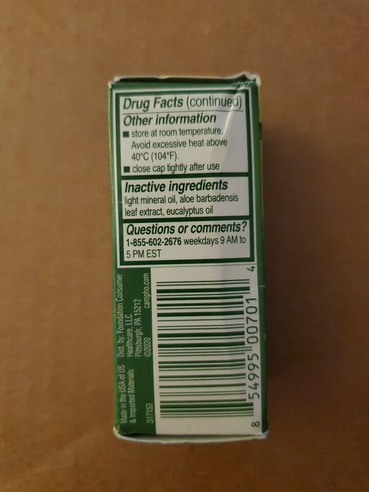 Campho-Phenique Pain & Itch Relief Antiseptic Liquid 0.75 fl oz (Pack of 2)