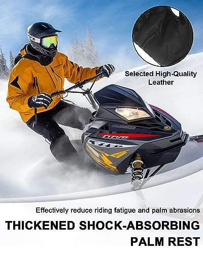RIGWARL Winter Gloves for Men Women, Waterproof, Touchscreen, Cold Weather White Skeleton Classic X-Large