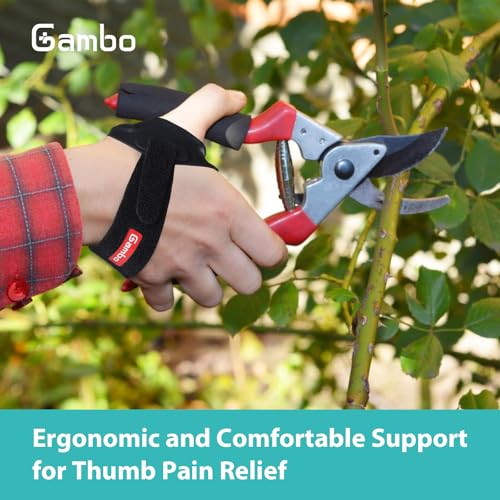 Gambo Thumb Brace for CMC Arthritis Joint Pain Relief (Left Hand, Small) Left Hand