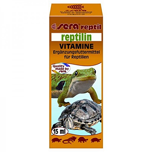 sera Reptilin 15 ml - vitamins for vital reptiles - a tasty emulsion of 12 valuable vitamins for dripping onto food or for drinking water - BeesActive Australia