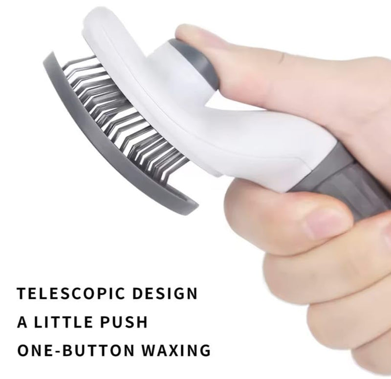 Brush Cat and Dog for shedding Gromming Cat brushes for indoor Cats Dog slickers cat fur brush cat comb with Release Button Dog Gromming Brush pet brush for semi short to semi long,, 7.84 - BeesActive Australia
