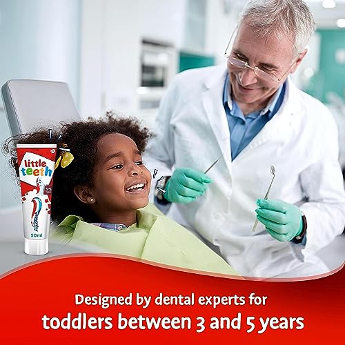 Aquafresh Little Teeth Toothpaste 3-5 Years (50ml) - Pack of 6