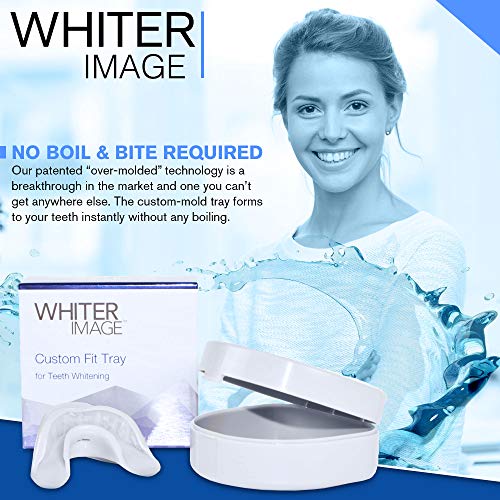 Custom Fit Teeth Whitening Trays with Storage Case, Dental-Grade Mouth Guard for Teeth Whitening Treatments That Prevents Wasteful Use of Teeth Whitening Gel