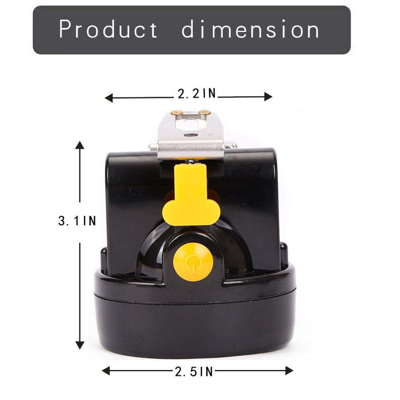 Rechargeable Cap Mining Lamp 1+6 LED Light Source Coal Miner Light for Hard hat Waterproof Miner Lamp Explosion Proof Headlight for Outdoor Professional Works (Yellow) Yellow Light - BeesActive Australia