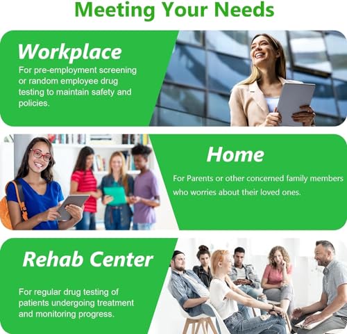 Easy@Home Drug Test Cup: 5 Pack Drug Test Kit 14 Panel, Testing AMP/BUP/BAR/BZO/COC/MDMA/MET/MTD/OPI2000/OXY/PCP/PPX/TCA/THC50 - Including Marijuana/THC Urine Tests for Home Use #ECDOA-1144A3 5 Count (Pack of 1)