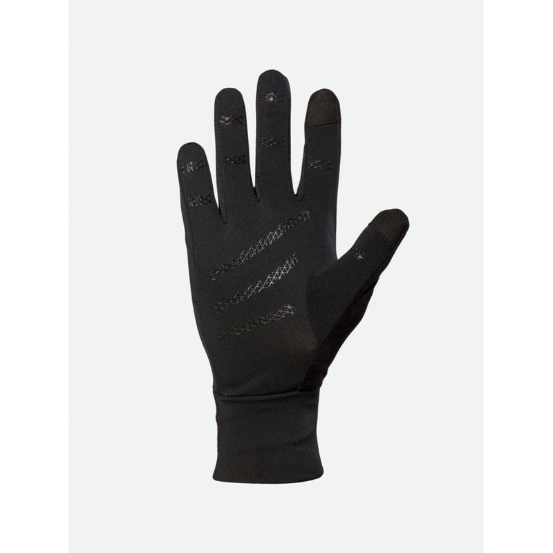 Nathan Reflective Gloves. for Running and Outdoor Activity. Touch Screen Finger for Smartphone Use. Black/Geo Print Large