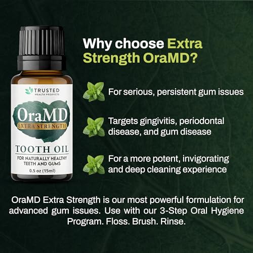 OraMD 4-in-1 Extra Strength Tooth Oil - Max Gum Disease Treatment (1 Pack) 1 Pack