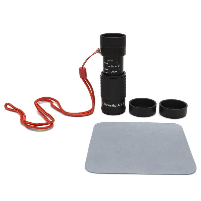 Close-up Monocular Designed for Low Vision Users who are Visually Impaired. Mini-Sized Magnifying Monoculars for Short Distance Viewing (6X16mm-WhiteStyle) 6X16mm